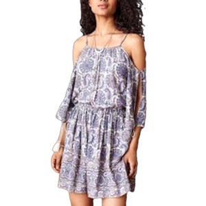 AMERICAN EAGLE OUTFITTERS Women boho print cold shoulder romper size extra small